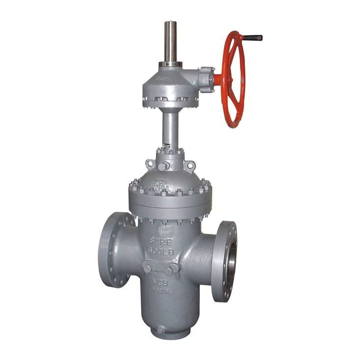 Grâce à une vanne de porte de conduite